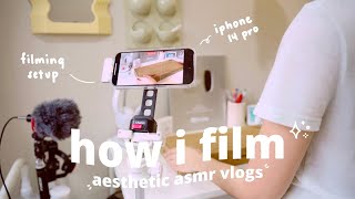 my iphone vlogging setup 🎬 filming accessories   sample asmr unboxing