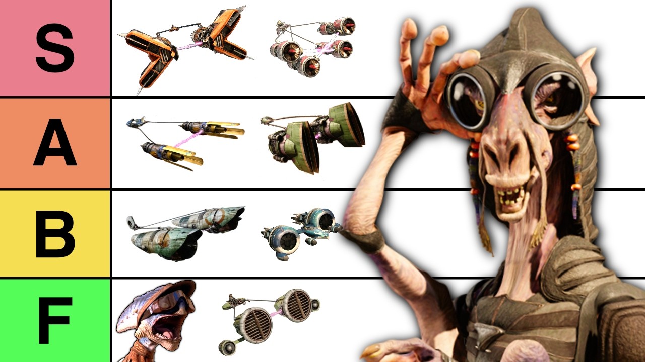 Ranking EVERY Star Wars Podracer | Tier List - YouTube