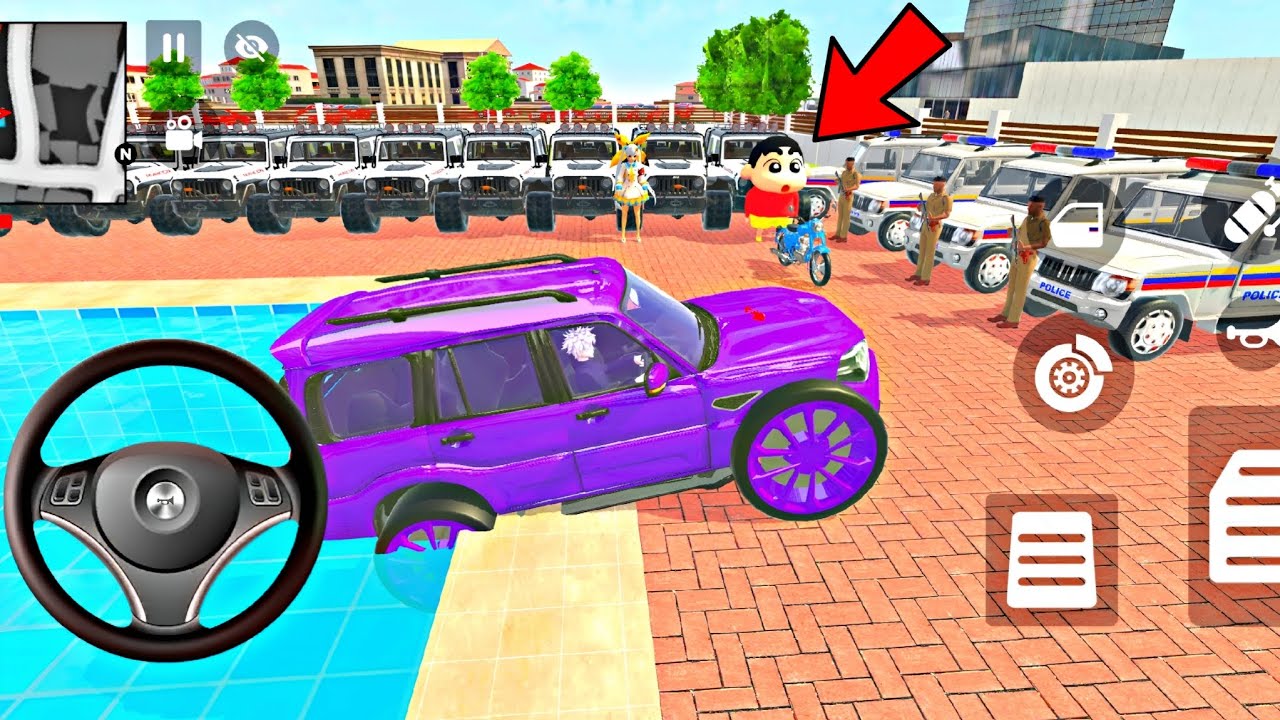Car bike game*Franklin ordered an Indian police car and Jeep or scorpio in the game 🎮 bike 🚳 🚨