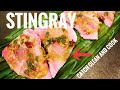 STINGRAY CATCH, CLEAN, AND COOK!! TASTY BANANA LEAF RECIPE