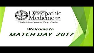 Western University of Health Sciences  COMP Match Day 2017