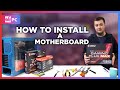 How to install a motherboard into a desktop pc  wepc