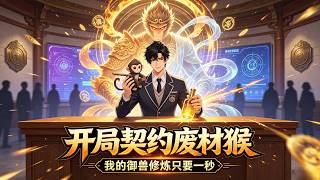 【Multi Sub】《開局契約廢材猴，我的御獸修煉只要一秒》手握頂級金手指，我用靈酒把廢猴養成禁忌天驕#漫劇 #動態漫 #AI漫劇 #動漫 #動畫
