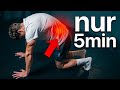 Unterer Rücken Schmerzen? Diese Routine hilft!(NUR 5 min)