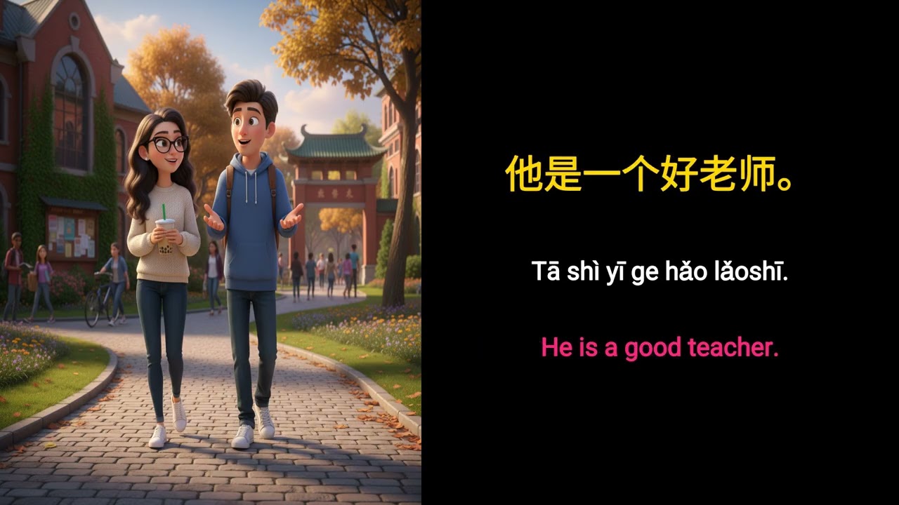Learn Chinese (Mandarin, Simplified) with a Story: Going to School Together