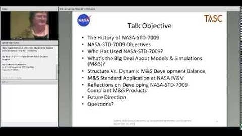 2013 NASA IV&V Workshop - Applying NASA-STD-7009 Standard to Models and Simulations