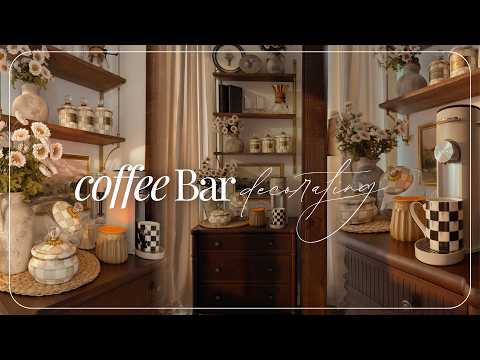 My New Coffee Bar Setup & Styling | Home Decorating Ideas