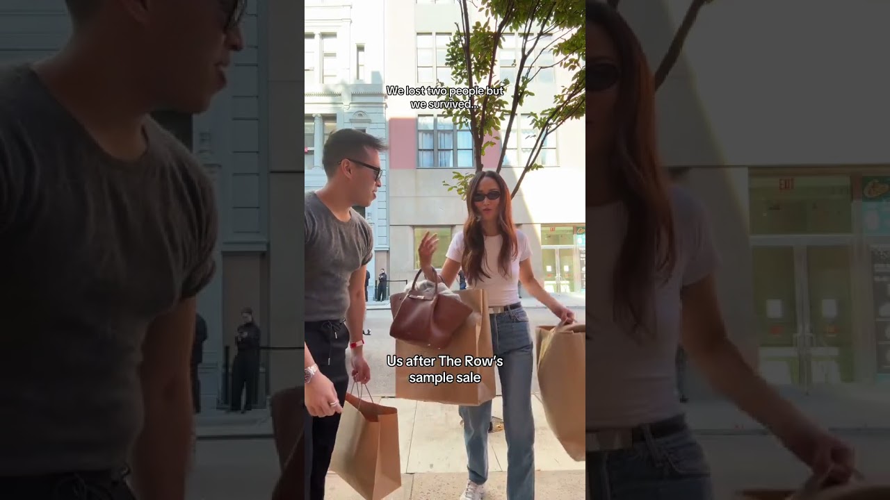 Before & after at The Row sample sale 😅🤭🛍️ | 