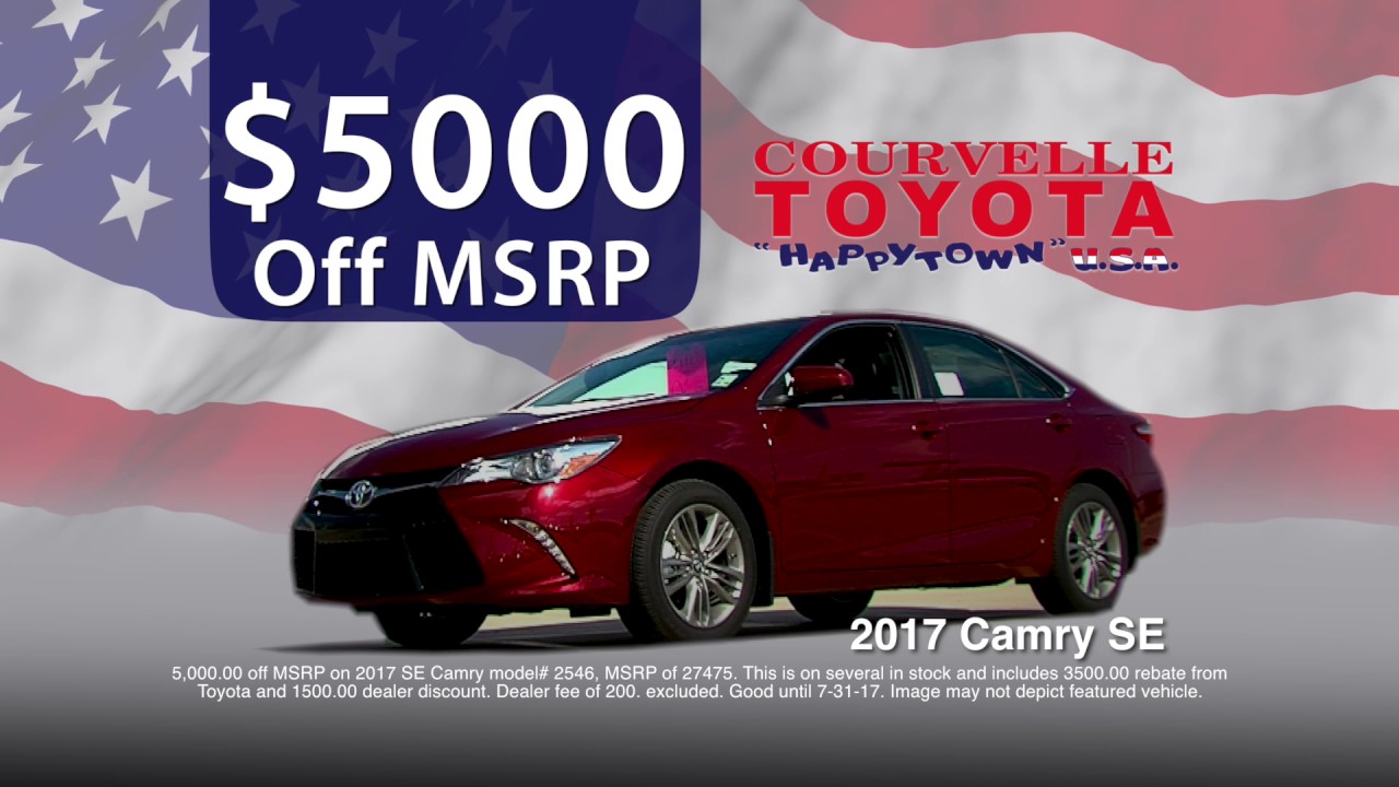 Courvelle Toyota July 2017 Camry 15 YouTube