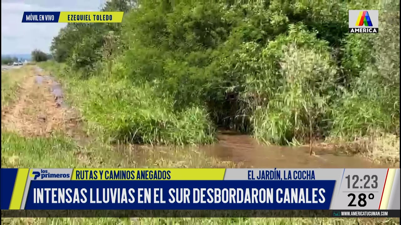 Rutas y caminos anegados en el sur por las intensas lluvias - YouTube