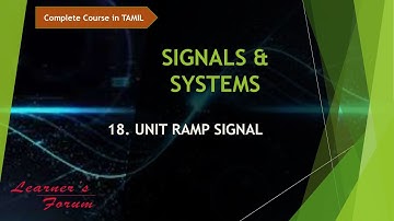 SIGNALS & SYSTEMS | UNIT RAMP SIGNAL | TAMIL