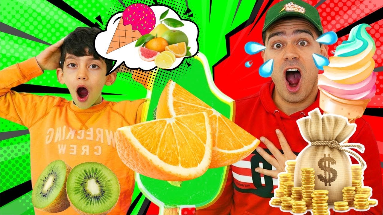 Odgrywanie ról dla dzieci Robienie lodów | Historia dzieci Jasona i kreatywna zabawa kolorami