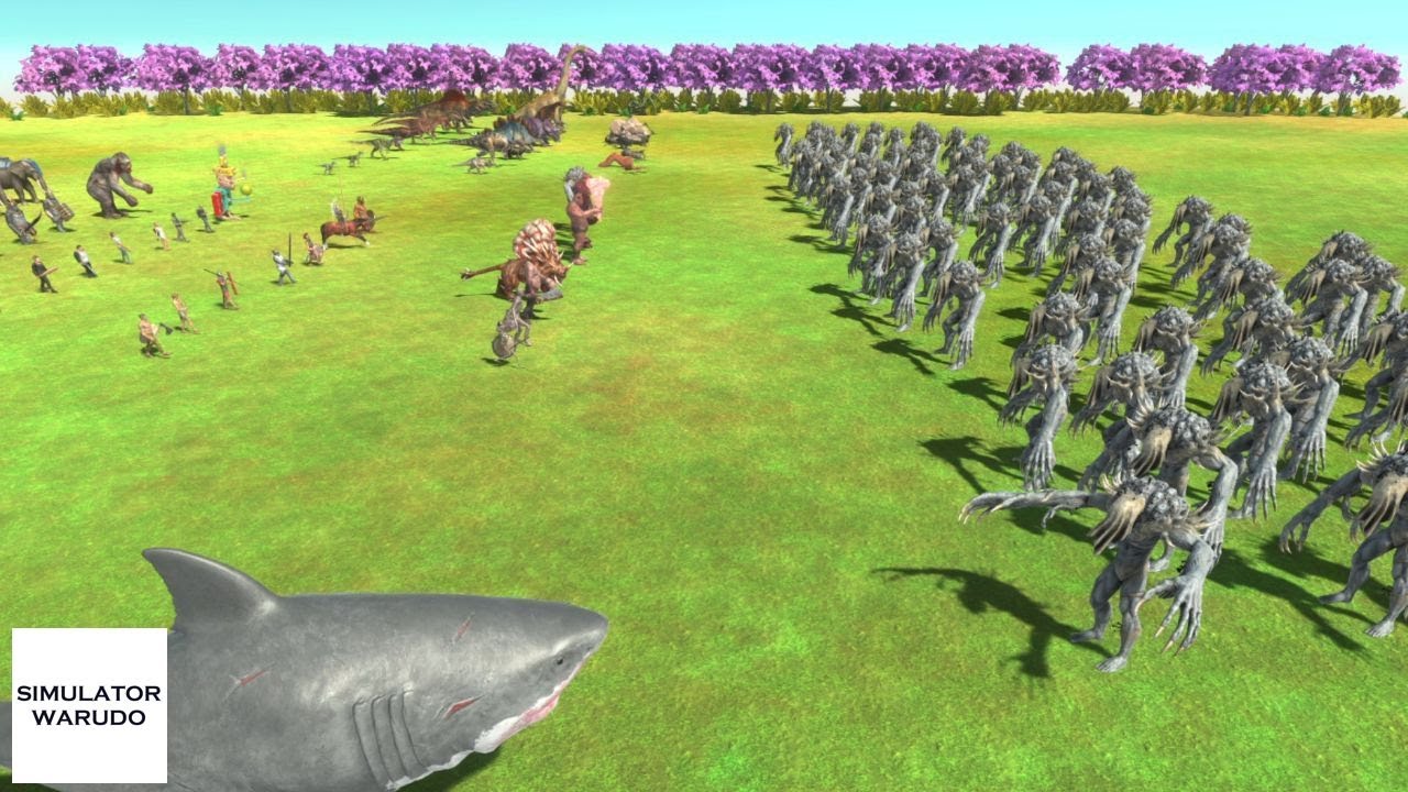 100 Infernals vs ALL Units Army Animal Revolt Battle Simulator