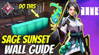 Valorant Sage Sunset Must Know Wall Boosts - Valorant Guide