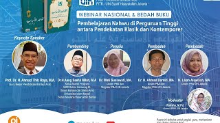 Webinar Nasional Dan Bedah Buku Nasional  Fitk  Uin Syarif Hidayatullah Jakarta