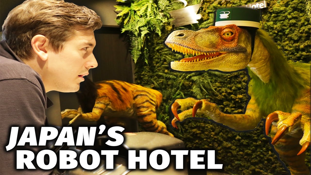 Inside Japan's Robot Dinosaur Hotel - YouTube