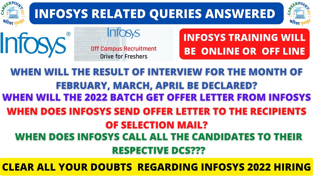 INFOSYS-RELATED QUERIES ANSWERED | BATCH 2022 OL | ONLINE OR OFFLINE ...