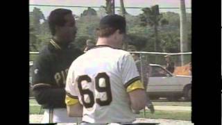 Jim Leyland cusses out Barry Bonds