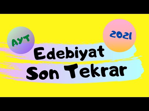 AYT EDEBİYAT GENEL TEKRAR 2021