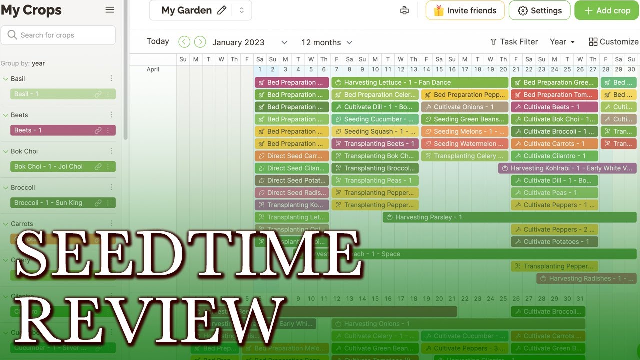 Seedtime Garden Planning App Review Easy to Use and Free YouTube