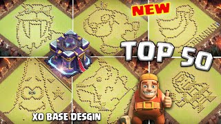 *NEW* TOP 50 Best Th15 Funny / Troll Bases With Links / XO BASE DESIGN /Clash of clans/万物皆可摆!XO原创分享