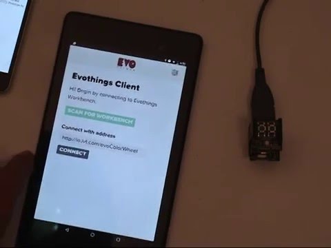 Evothings ColorWheel for RFduino