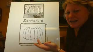 Step 1 -- Zentangle Pumpkin