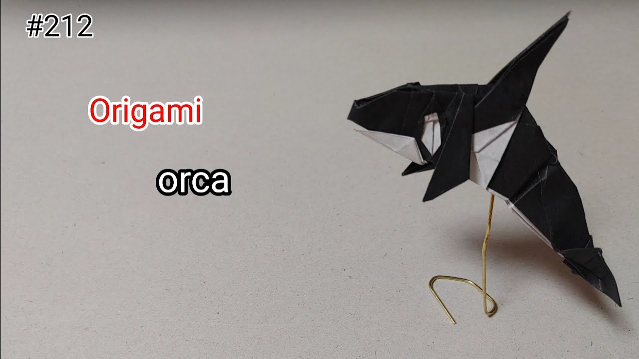 シャチの折り方 折り紙 범고래 접는 법 종이접기 origami Orca km