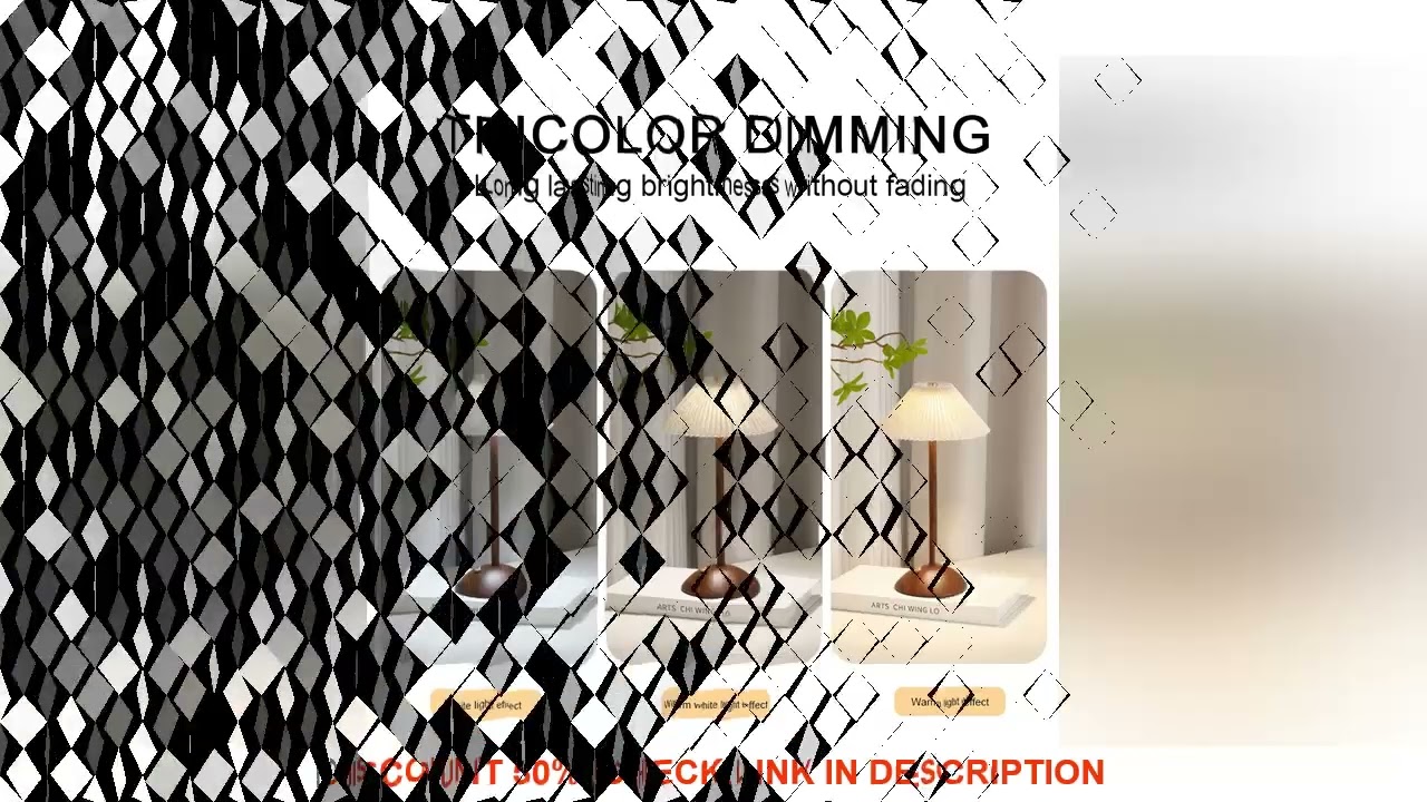 Minimalist Nightstand Light Fabric Shade Portable LED Desk Lamp Wood Base Dimmable Touch Lamp for Re