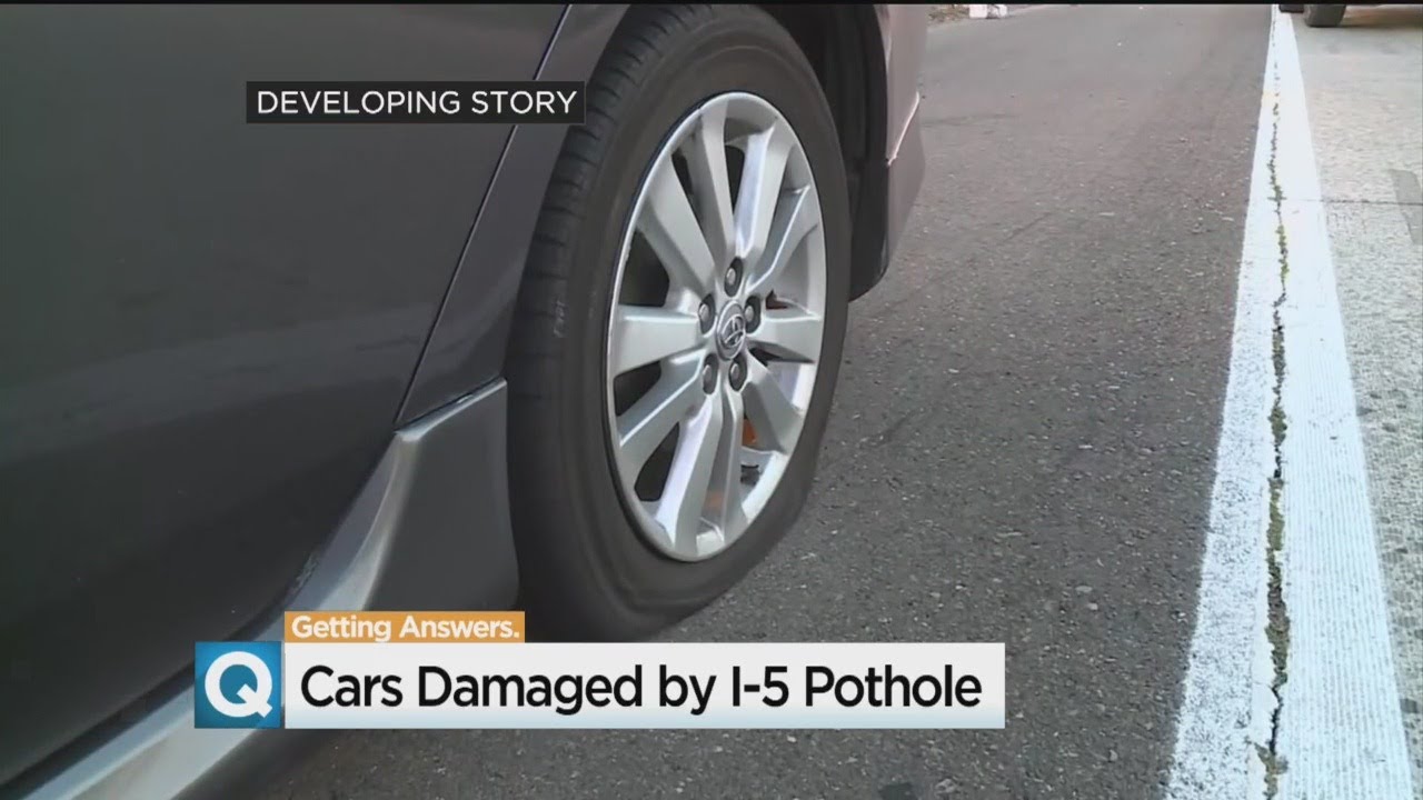 Emergency Repairs on Northbound I-5 After Pothole Busts Dozens of Tires