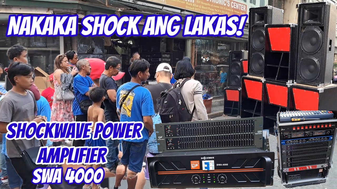 SHOCKWAVE SWA4000 NAKAKA SHOCK ANG LAKAS, 300K BUDGET 1 SET SOUND SYSTEM,MCV18 LOADED STORM18@18K.