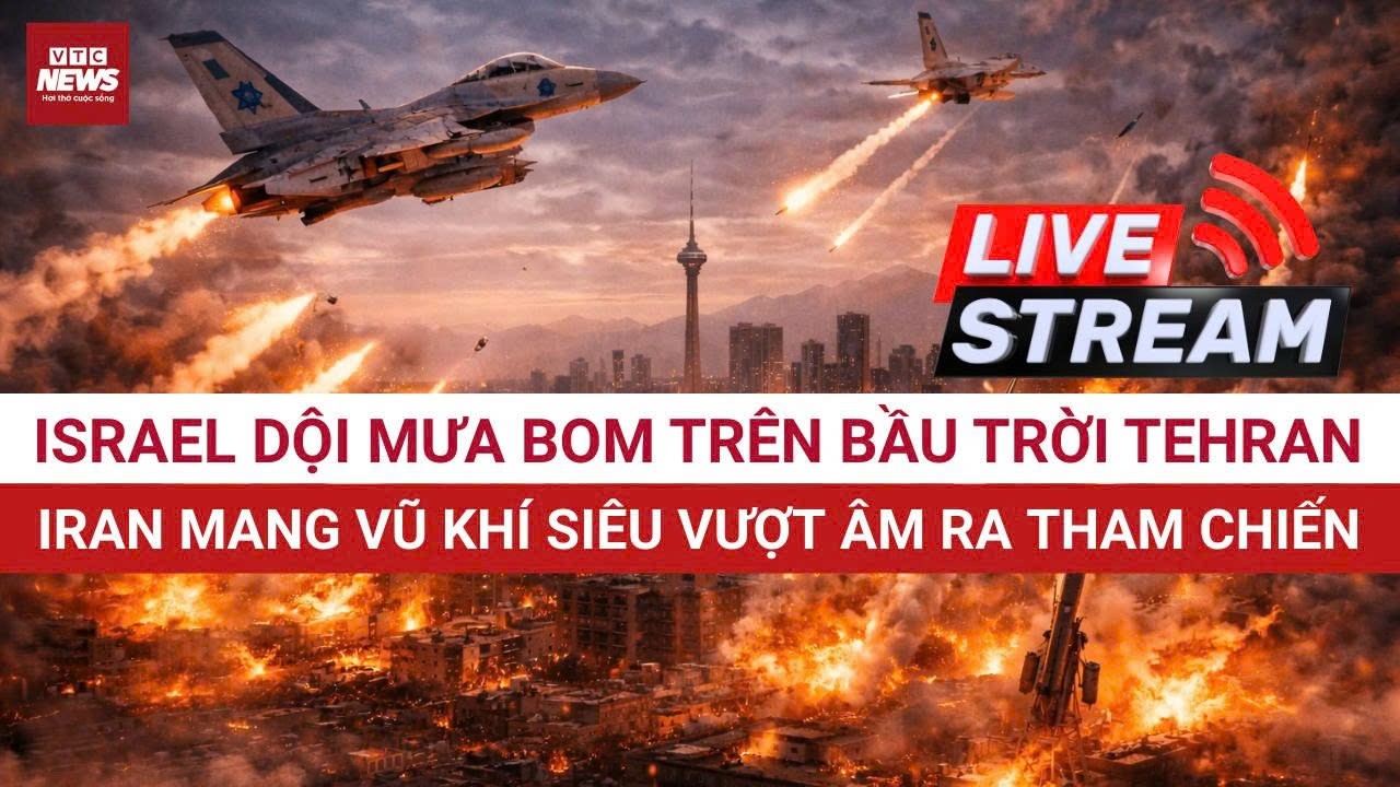 Ngày 7 Chiến Sự: 80 Tiêm Kích Israel Dội Bom Tehran - Iran Đáp Trả Bằng Tên Lửa Siêu Vượt Âm