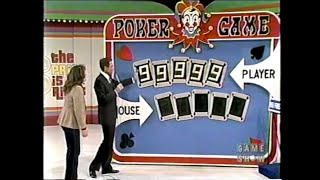 The Price Is Right 4311d  December 14 1981 perfect Poker Game Playing With All Five 9s