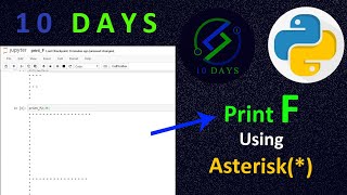 6. Print F Using * | Alphabet Using Asterisk