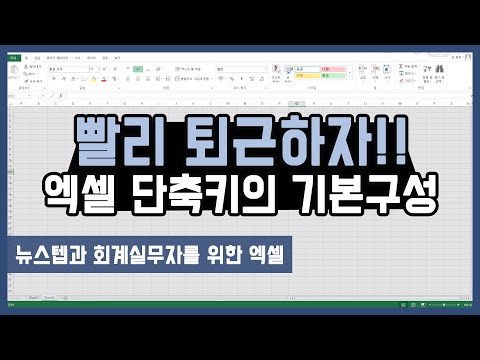 [빨리 퇴근하자] 엑셀 단축키의 기본 구성 [엑셀실무 01강]