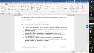 Technical File Auditing Webinar