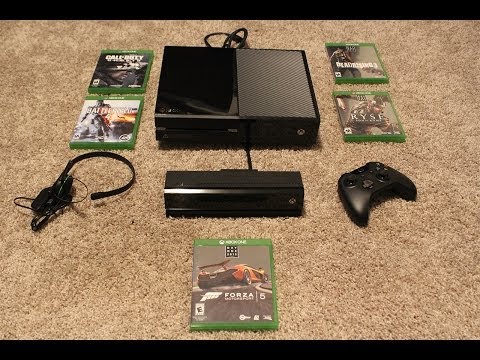 XBOX ONE UNBOXING VIDEO! Console, Kinect, Games, Controller more! (XB1 Day 1 Edition Black)