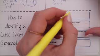 Eccentricity and Classifying Conics