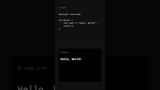 Hello World in 6 Different Languages (Typing Effect)