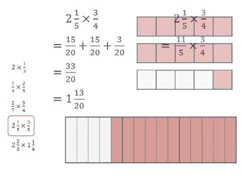Fraction multiplication