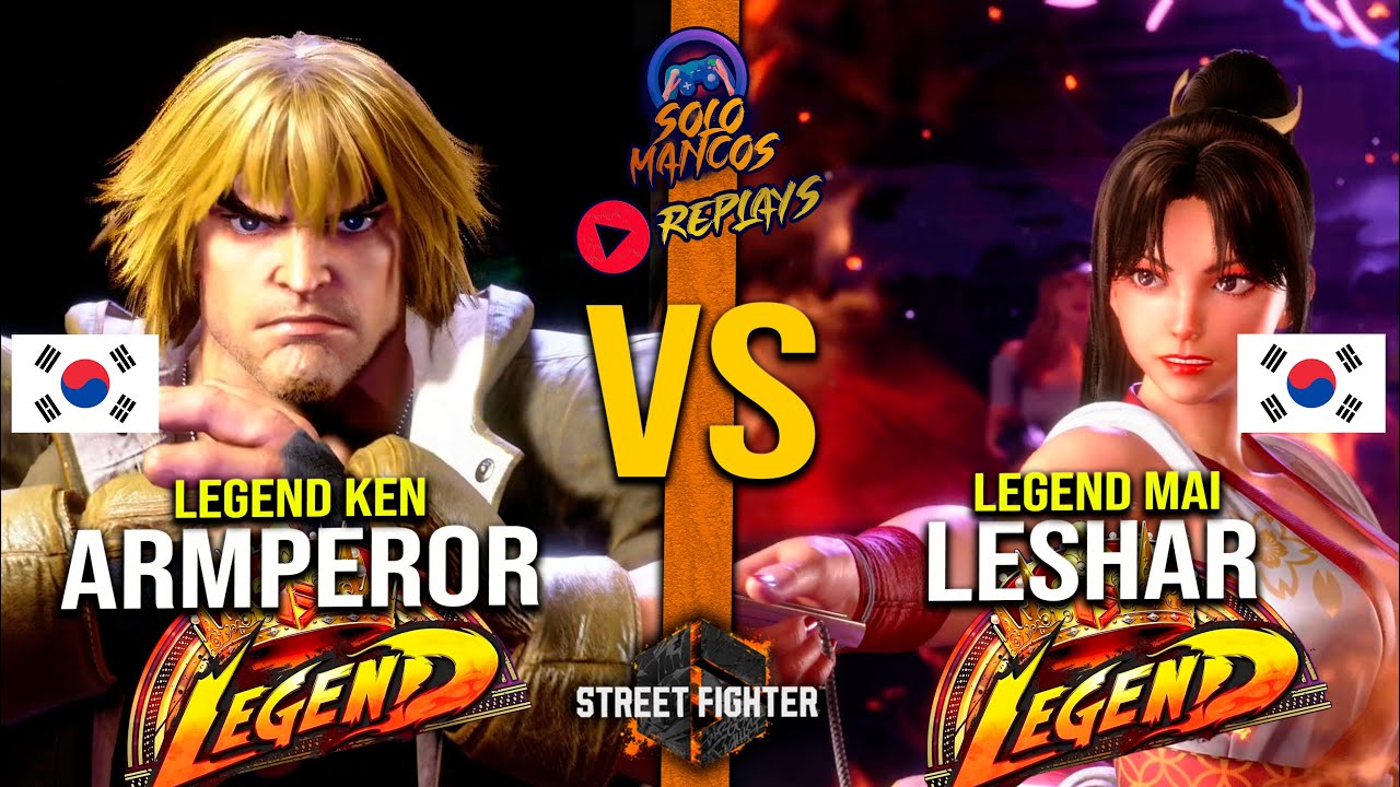 SF6 ▰ ARMPEROR LEGEND KEN VS LESHAR LEGEND MAI ▰ High Level Gameplay Street Fighter 6