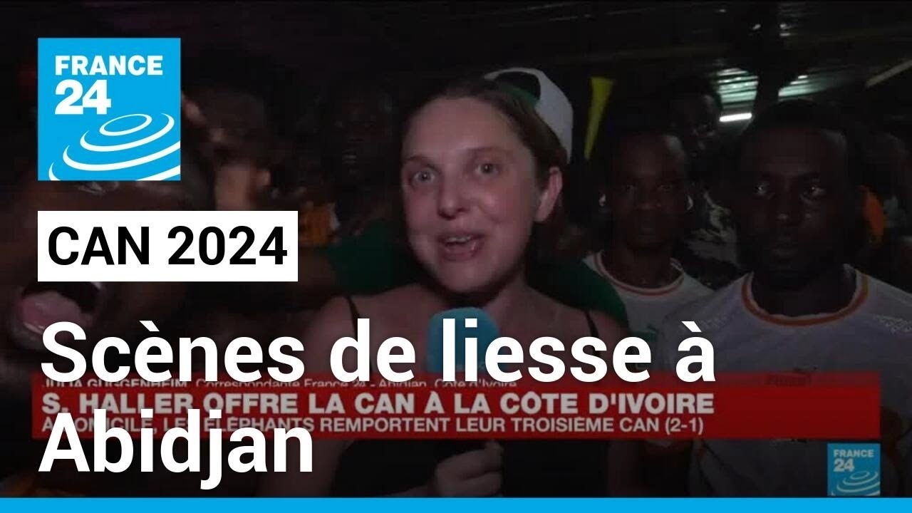 CAN 2024 : Ambiance de folie dans les rue d'Abidjan après la victoire ...
