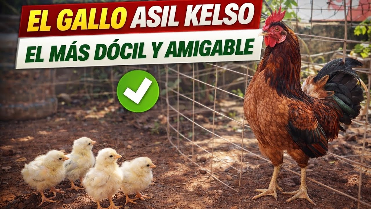 El gallo asil Kelso, el más dócil y amigable 
