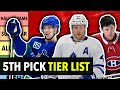 Ranking The Last 20 5th Overall Picks On A Tier List