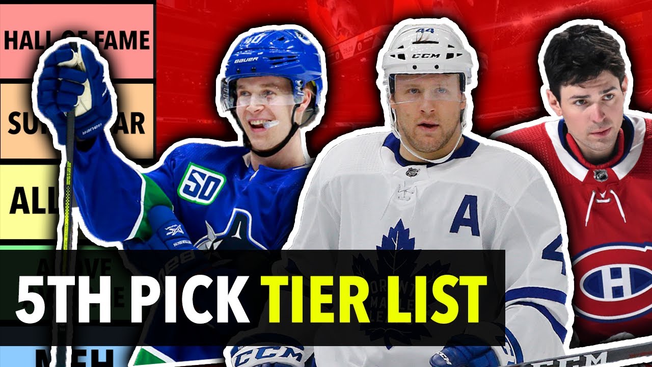 5th Overall Picks On A Tier List 