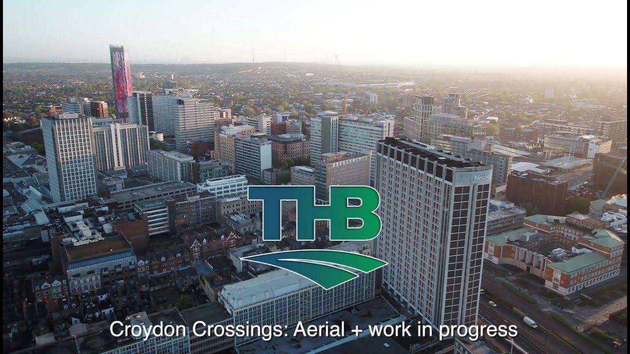 THB Aerial view of Croydon Shared Spaces & Crossings (10/05/18) YouTube