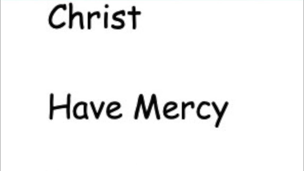 Lord Have Mercy by Noel Aming Antilles Episcopal Conference YouTube