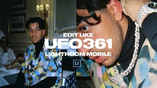 How to edit like UFO361 - The Lightroom Mobile Tutuorial + Preset DNG File