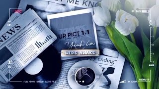 PRESET AM☕ // FREE PRESET TYPOGRAPHY - WIDE AWAKE🎧🤩 // TERBARU!!!