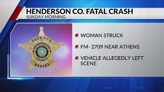 1 dead after vehicle hits woman in Henderson County